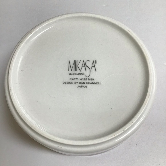 Mikasa Three Wise Men Christmas Trinket Box Lidded Dan Scannell Mosaic MCM Japan - Picture 4 of 11